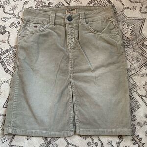 Sally Corduroy Skirt in Light Tan